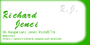 richard jenei business card